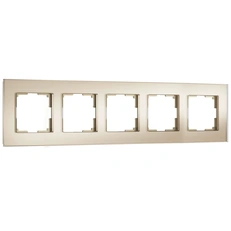 Изображение Рамка на 5 постов Senso (шампань, стекло soft-touch) W0053111